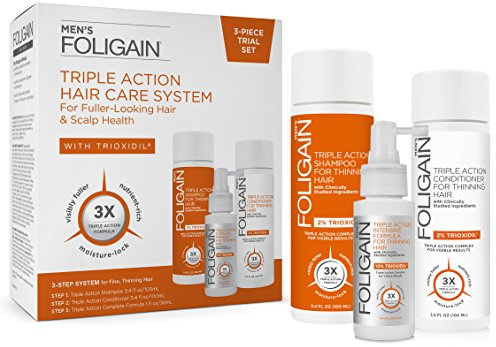 Testset für Männer mit dünner werdendem Haar (Shampoo + Conditioner + Lotion)