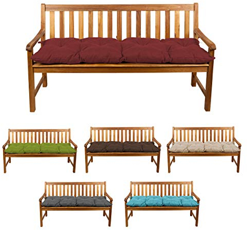 Gutekissen® Bankauflage Stuhlkissen Hollywoodschaukel Garten LS (140x50, Grau)