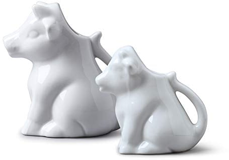 WM Bartleet & Sons - 1750 T183 - Recipiente con forma de vaca, Blanco, 50ml/175ml