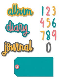 Sizzix 663484 Journal Sätze Stanzschablonen, Mehrfarben, Einheitsgröße