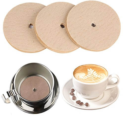 100Pcs Round Vietnamese Pot Paper Filter Disposal Coffee Filter Pot Paper Maker Vietnam Dripper Filtration Vietnam Coffee Percolator Coffee Filters