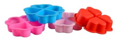 FANSU 10 Stück Silikonformen DIY Backen Mini-Cupcake Formen Kuchen Schokolade Biscuit Pudding Jelly Muffin Süßigkeiten Seife Form 3D Backform für Küche Backen Silikonform (Mehrfarbiges Gras)