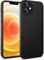 Verco Kompatibel mit iPhone 12 Mini Hülle, Matte Rückschale Schutzhülle für iPhone 12 Mini Case Silikon Handyhülle - Schwarz