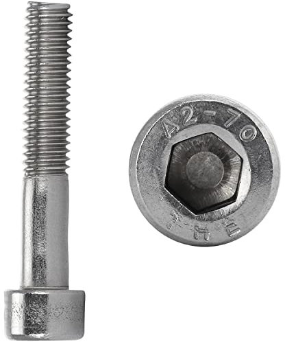 Zylinderschrauben mit Innensechskant M6x12 mm Edelstahl (5 Stück) DIN 912 Zylinderkopf Edelstahlschrauben FASTON®