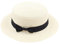 MILAX Damen Sonnenhut Faltbarer Partyhut Stroh Hut Schleife Glocke Strohhut Herren & Damen Sonnenhut mit Ripsband Fedora-Kappe Breite Krempe