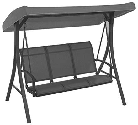 Generic Garden Swing Canopy Replacement, 2 Seater, Waterproof, Sun Protection, Silver
