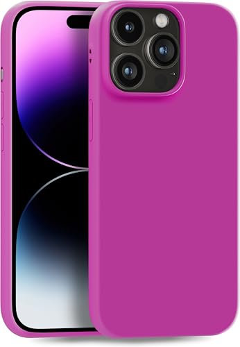 MyGadget Cover per iPhone 14 Pro Max - Custodia Protettiva in Silicone Morbido – Case TPU Flessibile - Ultra Protezione Antiurto & Antigraffio - Rosa Opaco