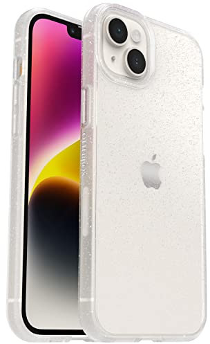 OtterBox iPhone 14 Plus Prefix Series Case - STARDUST (Clear/Glitter), Ultra-thin, Pocket-friendly, Raised Edges Protect Camera & Screen, Wireless Charging Compatible