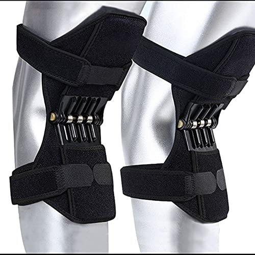 LARIAU Federbelastete Kniebandage,Kniebandage,Kniebandage in Übergröße für Arthritisschmerzen und Unterstützung,Kniebandage zum Laufen,Wandern (1 Paar),3spring