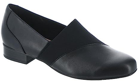 Clarks Juliet Gem, Mocassino Donna, Pelle Nera, 37 EU Larga
