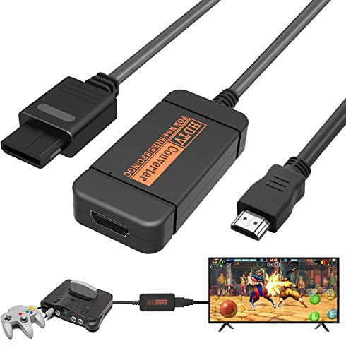 yoxxzus N64 HDMI Adapter, HDMI Converter with HDMI Cable for N64/Gamecube/SNES