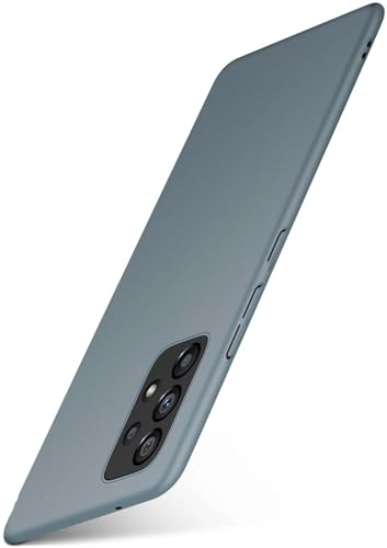 moex Alpha Case für Samsung Galaxy A53 5G Hülle Ultra Dünn, Schutzhülle mit erhöhtem Kameraschutz, Slim Cover Hardcase Backcover, Dünnste Handyhülle Minimalistisch, Matt Taupe