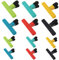 TOKSEO 12 clip di chiusura, 2 clip di colore per sacchetti, clip di chiusura in 6 colori per sacchetti, per conservare freschi