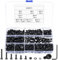 800 Pcs M4 Bolts and Nuts Set, Hex Socket Head Cap Screws Bolts and Nuts Set, M4 Black Machine Screws Assortment, Hex Nuts and Bolts Set with Washers Kit for Home Bicycle Repair
