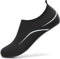 BARFULKER Badeschuhe Damen Wasserschuhe Herren Neoprenschuhe Strandschuhe Aquaschuhe Surfschuhe Schwimmschuhe Wassersportschuhe Leicht Hausschuhe. Schwarz,40 EU