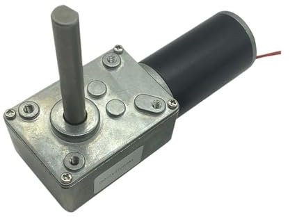 Schneckengetriebereduktionsmotor 5840-31ZY Schneckengetriebemotor Gleichstrommotor 12-V-Motor Hohes Drehmoment Umgekehrter Untersetzungsmotor Selbstsperrender Motor mit langer Welle(12v 16rpm,Package