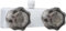 Rubinetto doccia per camper, rubinetto di ricambio per doccia con 2 manopole da 10,2 cm, per esterni, furgoni, rimorchi, camper, bagno e barca, bianco