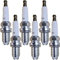 4-6 STÜCKE 12120037607 Platin-Auto Zündkerze/Fit für BMW E46 E39 E60 E61 E63 E64 E38 E83 E53 E36 E85 E52 E65 E66 E67 BKR6equp Zündkerze Solides Terminal(6pcs)
