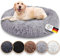 Belune® Hundebett [mit waschbarem Bezug] - Das Original - [S, 70cm, Hellgrau] Hundekorb, Katzenbett, Hundekörbchen, Dog Bed, Flauschiges Hundebett für große, mittelgroße & kleine Hunde