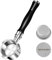 KOFIKOFI Porte-filtre sans fond de 51 mm, 3 oreilles, filtre de port Bottomless compatible avec DeLonghi Dedica EC680/EC685, Smeg, EUPA, porte-filtre en acier inoxydable avec tamis à emmailloter,