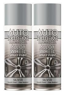 GSV Essentials Silver Alloy Wheel Spray Paint, Long-Lasting Performance, Excellent Coverage And Protection, Both Indoor And Outdoor Applications, (2PCS)