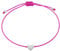 Selfmade Jewelry Armband Damen Handgefertigtes Unikat Silber Herz Design, Geburtstagsgeschenk für Frauen, Geschenke für Freundin, Inkl. Geschenkverpackung - Handmade in Germany (Silber - Pink)
