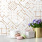 Tile Stickers 15x15 cm Rose Gold Geometry Stick on Tiles Peel and Stick Self Adhesive Wall Vinyl Home Decors DIY for Bathroom Kitchen Waterproof Oilproof Backsplash (10 Pcs)