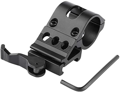 MyHaing El Soporte de la antorcha de liberación rápida QD para el Juego de Tiro de canicas de Caza 25 mm x 20 mm P/W Estilo desvía la Pista del Soporte de Montaje
