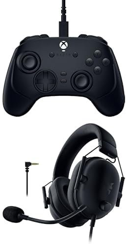 Razer Wolverine V3 Tournament Edition + BlackShark V2 X (Xbox) - (pulsanti d'azione tattili Mecha, HyperTrigger Pro, D-Pad a 8 vie, cavo USB-C da 3m) Nero