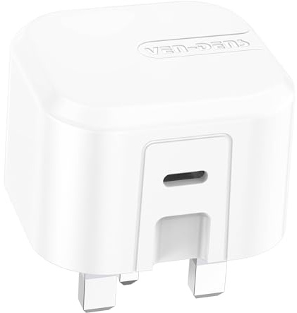 60W USB-C Fast Charger Plug For Samsung Galaxy S26/S26+/S26 Ultra/S25/S25+ | S25 Ultra/S24/S24+/S24 Ultra, UK 3 Pin, AVS 40W / DPS 60W Super Fast Charger Wall Adapter with 90° Compact Plug