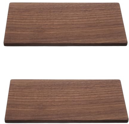 FOYTOKI Pannelli in Legno di Noce Compensato Spesso Non Finiti 2 Pezzi Facili da Incidere e Tagliare per Progetti DIY, per Lavorazione del Legno a Scuola