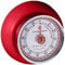 Zassenhaus Küchentimer SPEED , Rot , Ø 7 cm x 3 cm , Analoge Zeitanzeige mit Alarm-Funktion , Die Countdown-Uhr unterstützt bei der Zeitplanung beim Kochen oder Backen