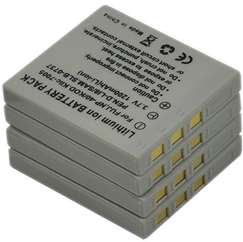 BTBAI 4x D-LI8 Camera Battery for DLI8 D-Li85 DLi85 D-L18 DL18 D-L185 DL185 Optio A10 A20 A30 A36 A40 E65 L20 T10 T20 W10 W20 WP WPi X S S4 S4i S5i S5n S5z S6 S7 SV SVi Digital k1a