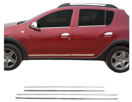 Garniture de Fenêtre Pour Dacia Sandero HB 2012-2017 Acier INOX 4Pcs