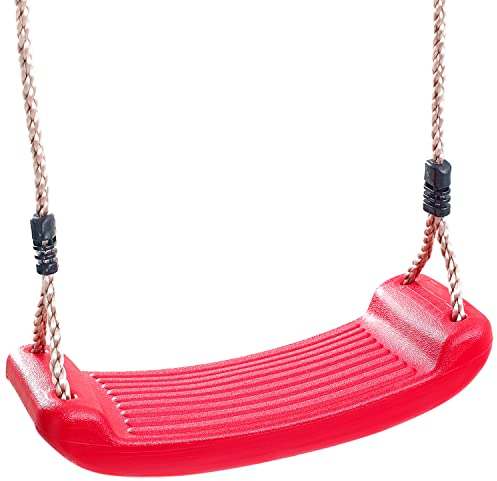 Garden Games Altalena in plastica di prima scelta per bambini (rosso)