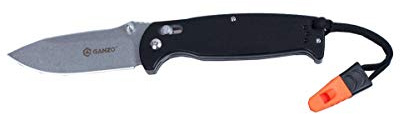 Ganzo Messer G7412 Grifffarbe: Schwarz - Klingenlänge: 8,9 cm - Verschlussart: G-Lock - Klingenstahl: 440C rostfreier Edelstahl (58-60 HRC)