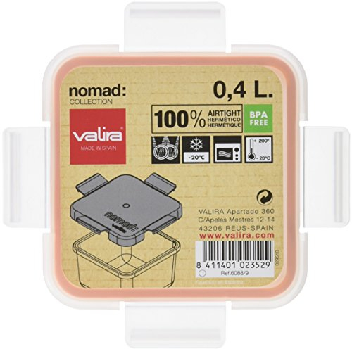 VALIRA 8411401023529 CONTENEDOR HERMÉTICO Tapa 0,4, Negro