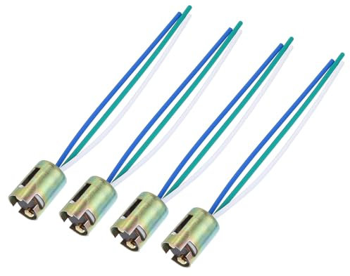 sourcingmap Ampoule douille de frein clignotant adaptateur de lampe de lumière 4pcs 3 fils 1157