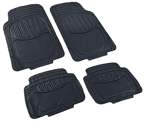 Gummi Fußmatten Set Schwarz universell für Pkw und Transporter