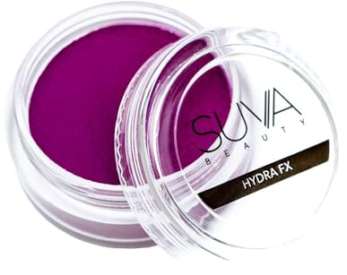 SUVA Beauty - Grape Soda (UV) Hydra FX, Water-Activated Magenta Purple Body Paint Makeup, 10g