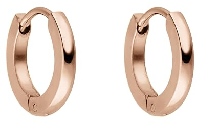 PURELEI® Ike Ohrringe (Roségold) – Damenohrringe aus langlebigem Edelstahl – Wasserfeste Ohrringe Damen – 1,4 cm Durchmesser – Modeschmuck für deinen individuellen Look