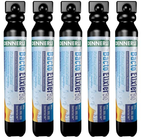 Dennerle Bacto Elixier Bio 5X 50 ml | Wasseraufbereiter für Süßwasser Aquarien | Schadstoff und Mulm Reduzierer