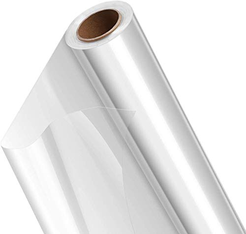 TANCUDER Cellophan Transparent Geschenkpapier Klares Cellophan Staubdicht Geschenkfolie Zellophanfolie Transparente Blumenfolie Dicke Folienrolle für Blumen, Geschenke, Körbe, Kunstverpackungen 30M