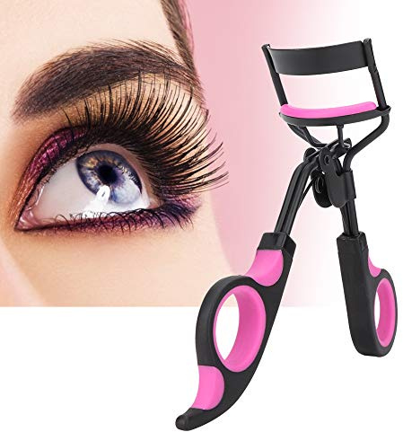 Sonew Wimpernzange, professioneller Weitwinkel-Wimpernzange fr perfekte Wimpern, falsche Wimpern Lockenwickler Lockenwickler Make-up-Tool fr Frauen aus Edelstahl in Rosa