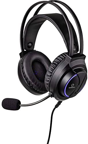 RENKFORCE RF-GHD-200 Gaming Micro-Casque Supra-auriculaire Filaire Stereo Noir Volume réglable