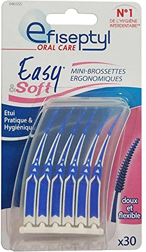 EFISEPTYL - 30 Mini Brossettes Interdentaires Easy & Soft - Lot De 3 - Livraison Gratuite