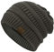 Durio Strickmütze Damen Mütze für Frauen Wintermütze Beanie Mütze Grobstrick Mütze Weich Dunkelgrau