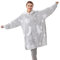 Winthome Decken Hoodie Weich Kuschelig, Kuschelpullover Damen mit Tasche und Kapuze, Hoodie Decke für Erwachsene Damen Herren Geschenk, Hoodie Blanket, Heizkosten Sparen Grau