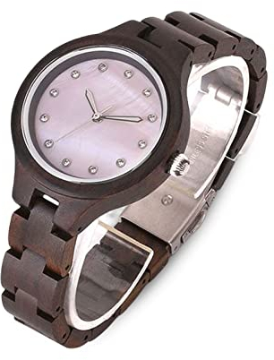 rorios Herren Damen Holzuhr Leuchtende Holz-Armbanduhr Analog Quarz Holzuhr mit Holzarmband Natürliche Leichte Holzuhren Herren & Damen