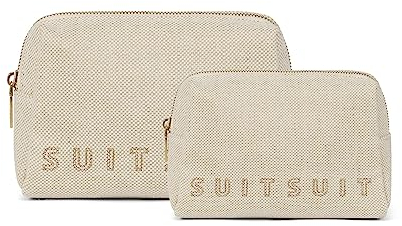 SUITSUIT Fusion - Make-up tas voor Dames - Toilettas etui - Beautycase Set - Raw Cotton
